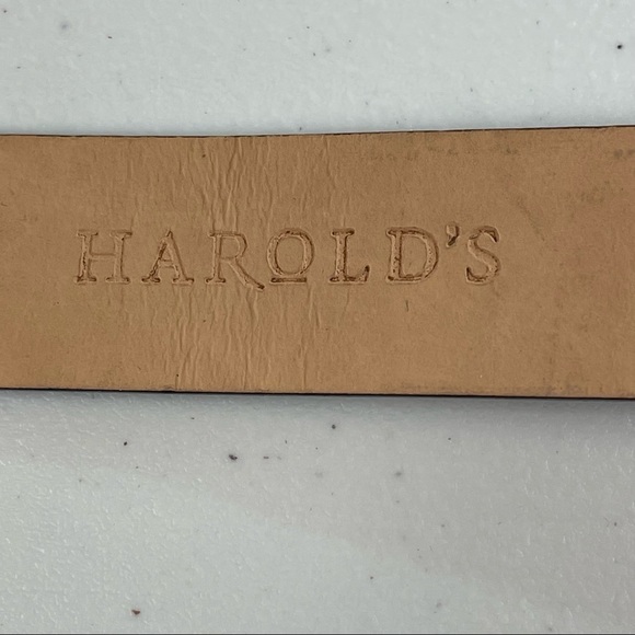 HAROLD’S Brown Leather Belt Size Small - Picture 10 of 10